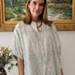 Poppy Blouse by Ex Voto in White & Hunter Green
