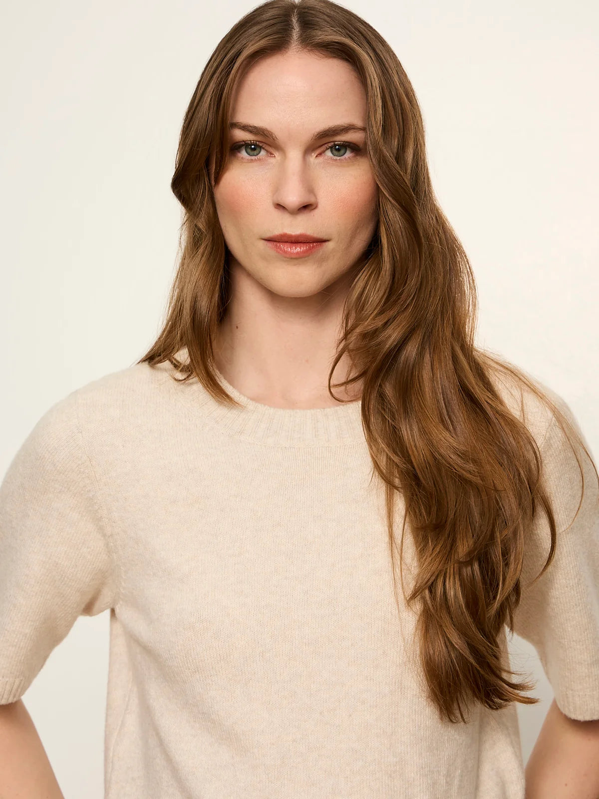 Perfect Sweater Tee by Sanctuary in Heather Dark Bone