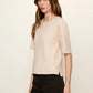 Perfect Sweater Tee by Sanctuary in Heather Dark Bone