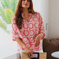 Poppy Blouse by Ex Voto in Pink Bandana Blockprint