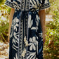 Cora Caftan by Ex Voto in Deep Lapis