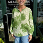 Cotton Blouse by Dolma in White and Green