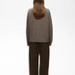 Tally Monika V-Neck Sweater by InWear in Chocolate Torte Melange Brown