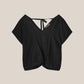 V-Neck Top by Summum in Black