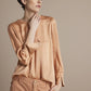 Silky-Touch Top by Summum in Old Peach