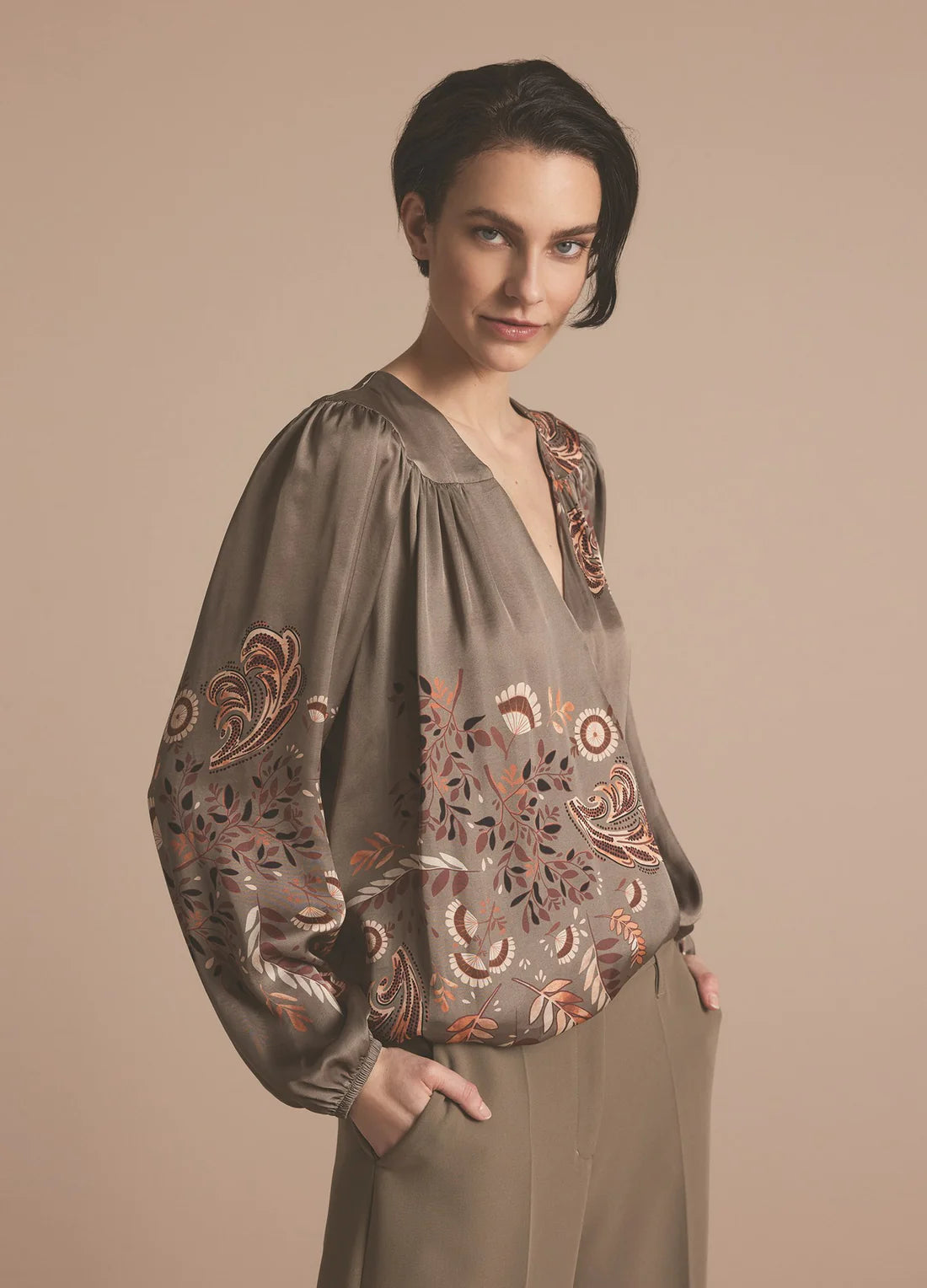 Crossover Blouse by Summum