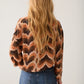 V-Neck Geometric Print Top by Summum