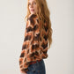 V-Neck Geometric Print Top by Summum