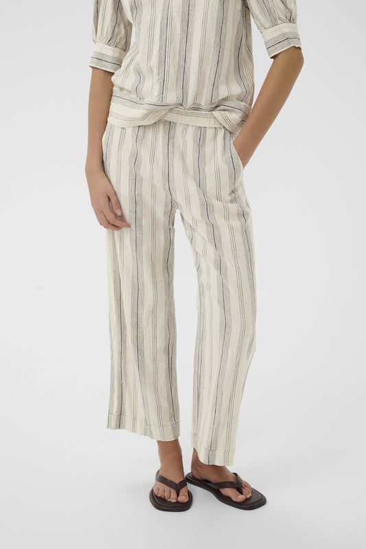 Rimone Driza Culotte by InWear in Mattress Stripe White