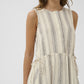 Rowan Drawstring Dress by InWear in Mattress Stripe White