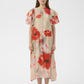 Reagan Dress by InWear in Large Blurried Poppies Red