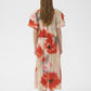 Reagan Dress by InWear in Large Blurried Poppies Red