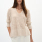 Nita V-Neck Sweater by InWear in Ecru