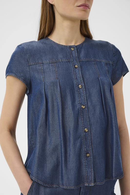 Eloise Top by InWear in Dark Blue Denim