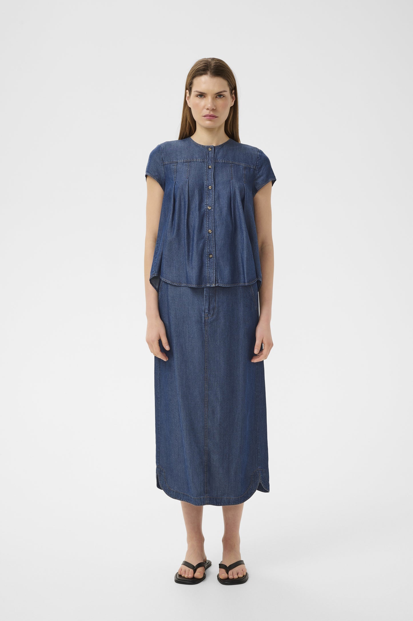 Eloise Top by InWear in Dark Blue Denim