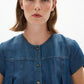 Eloise Top by InWear in Dark Blue Denim