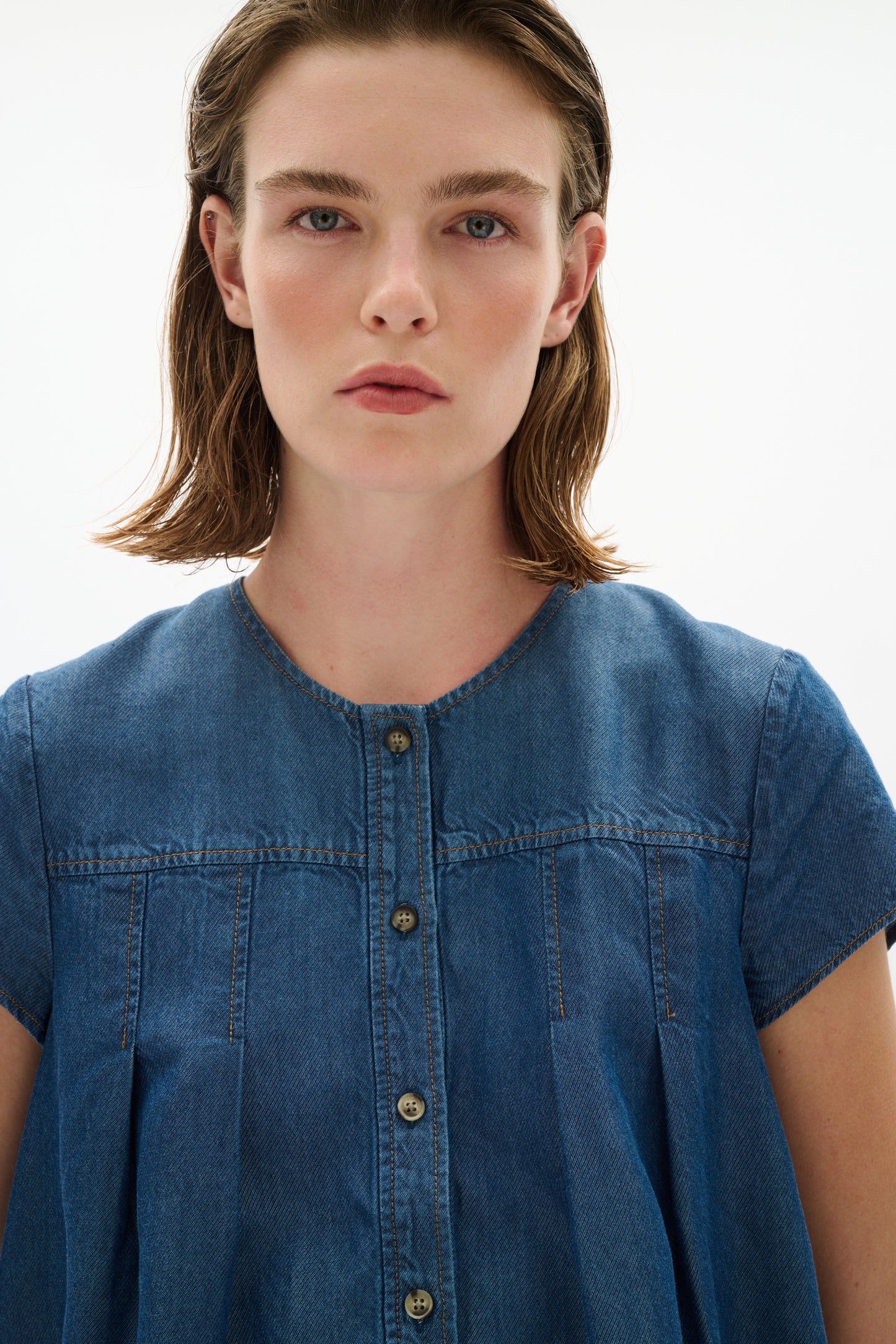 Eloise Top by InWear in Dark Blue Denim