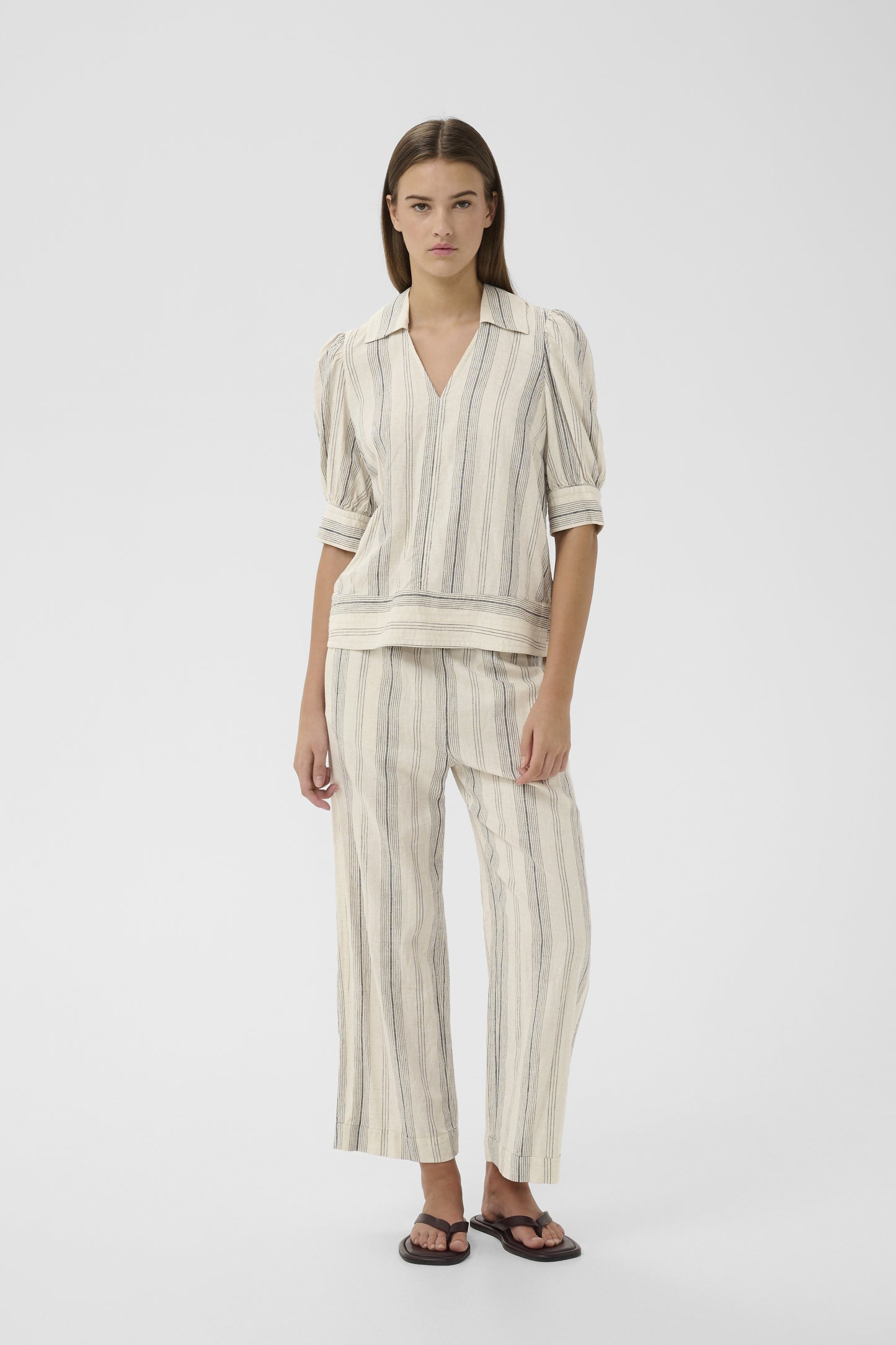 Edith Blouse by InWear in Mattress Stripe