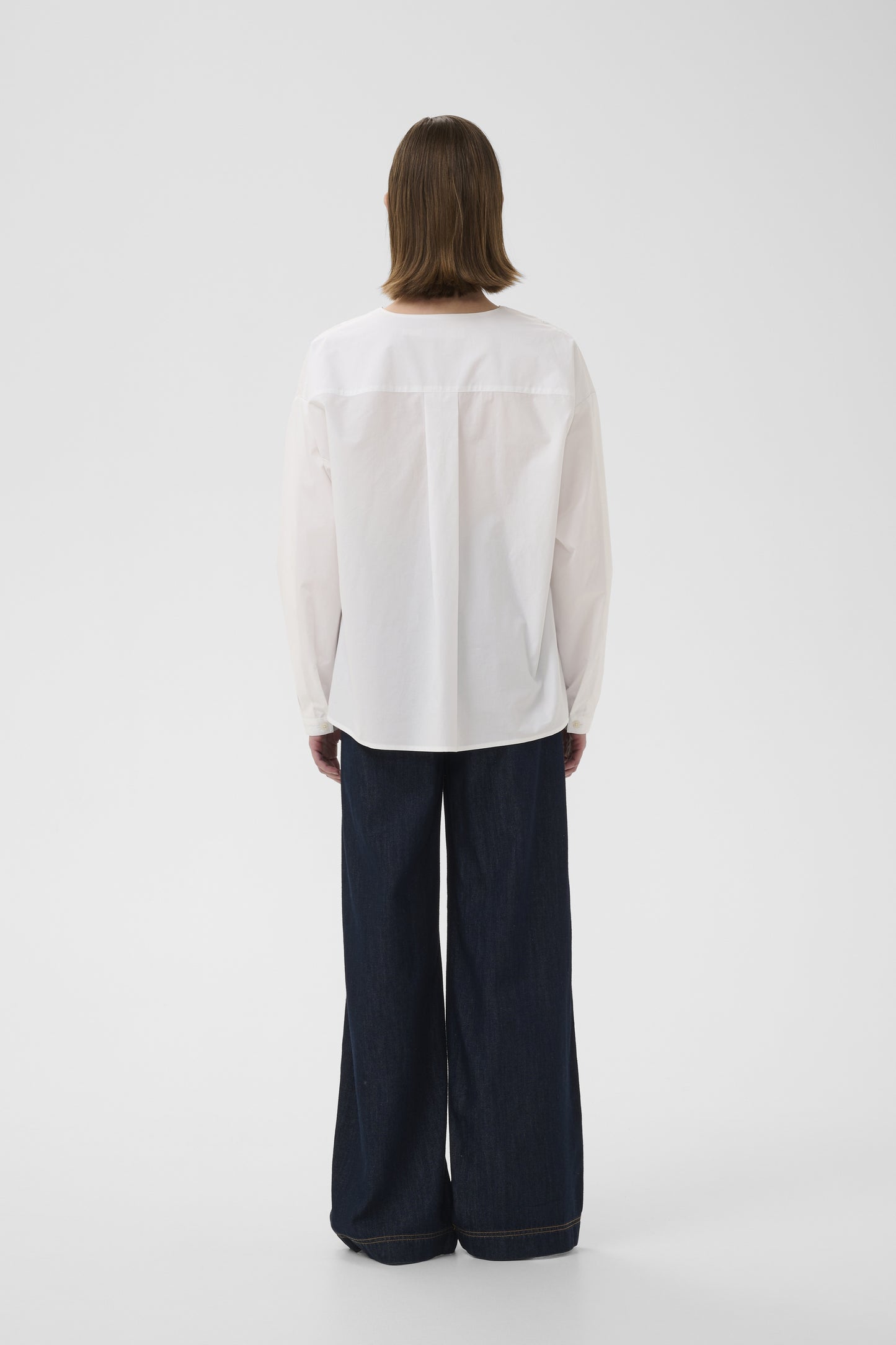 Gloria Long Sleeve Shirt by InWear in Pure White