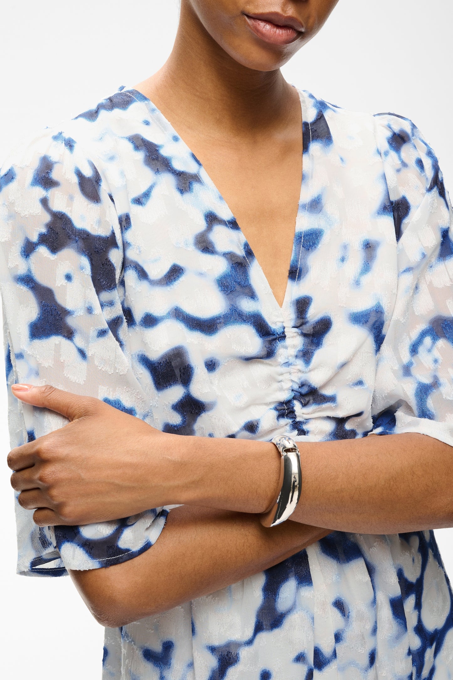 Hilda Dress by InWear in Blue Blurred Flowerfield