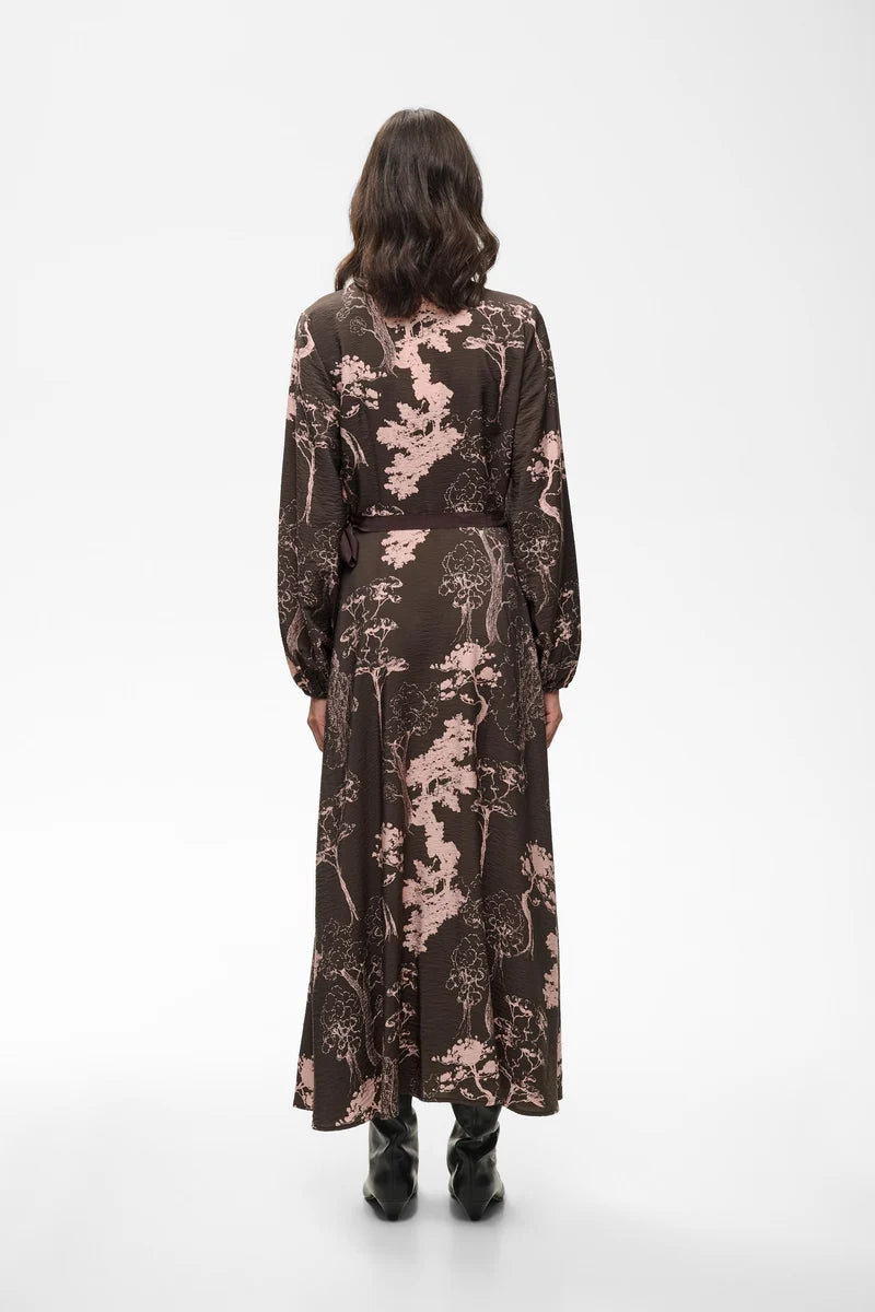 Makenna Wrap Dress by InWear in Brown Tree Garden