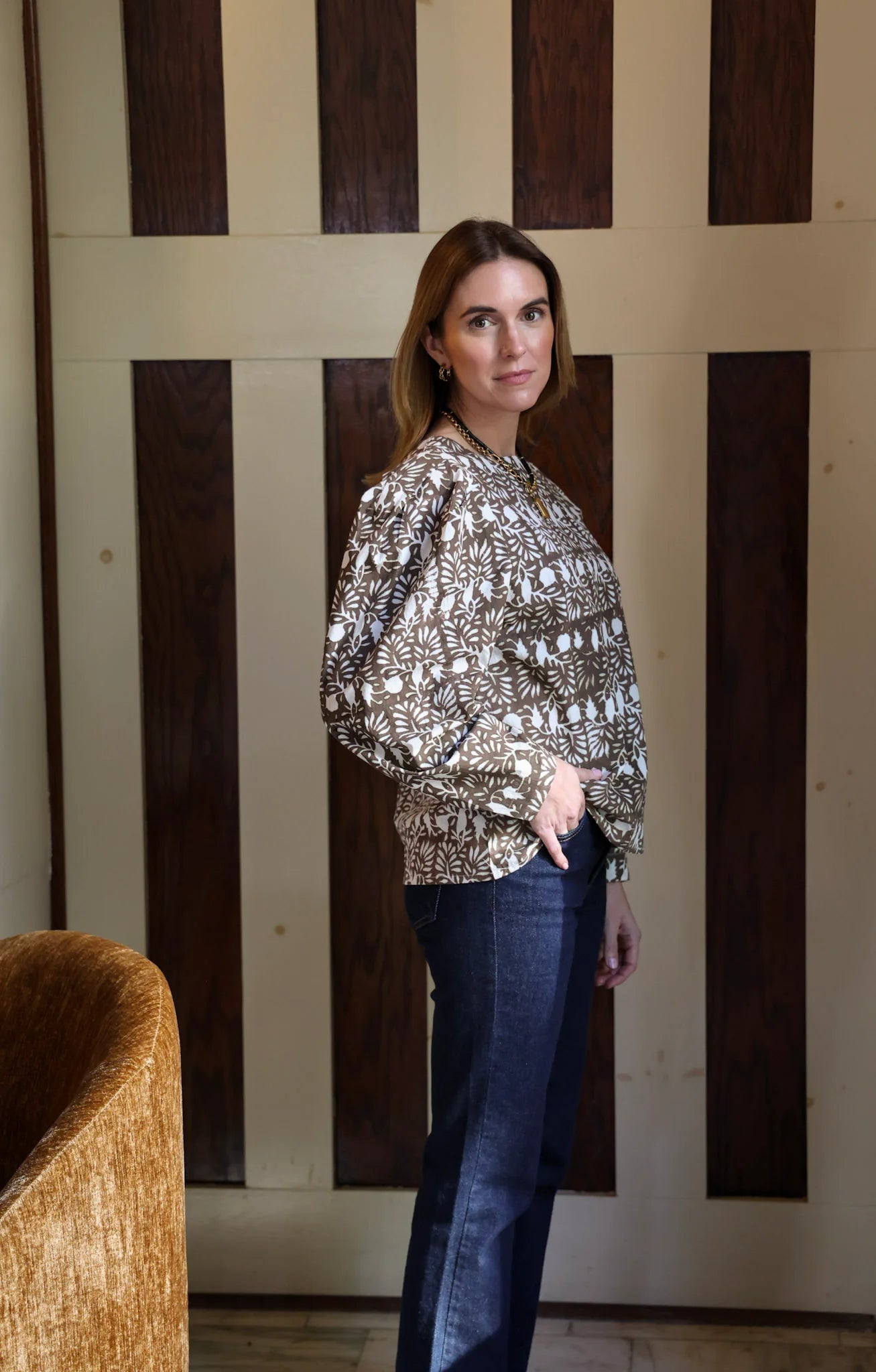Maggie Blouse by Ex Voto in Chocolate