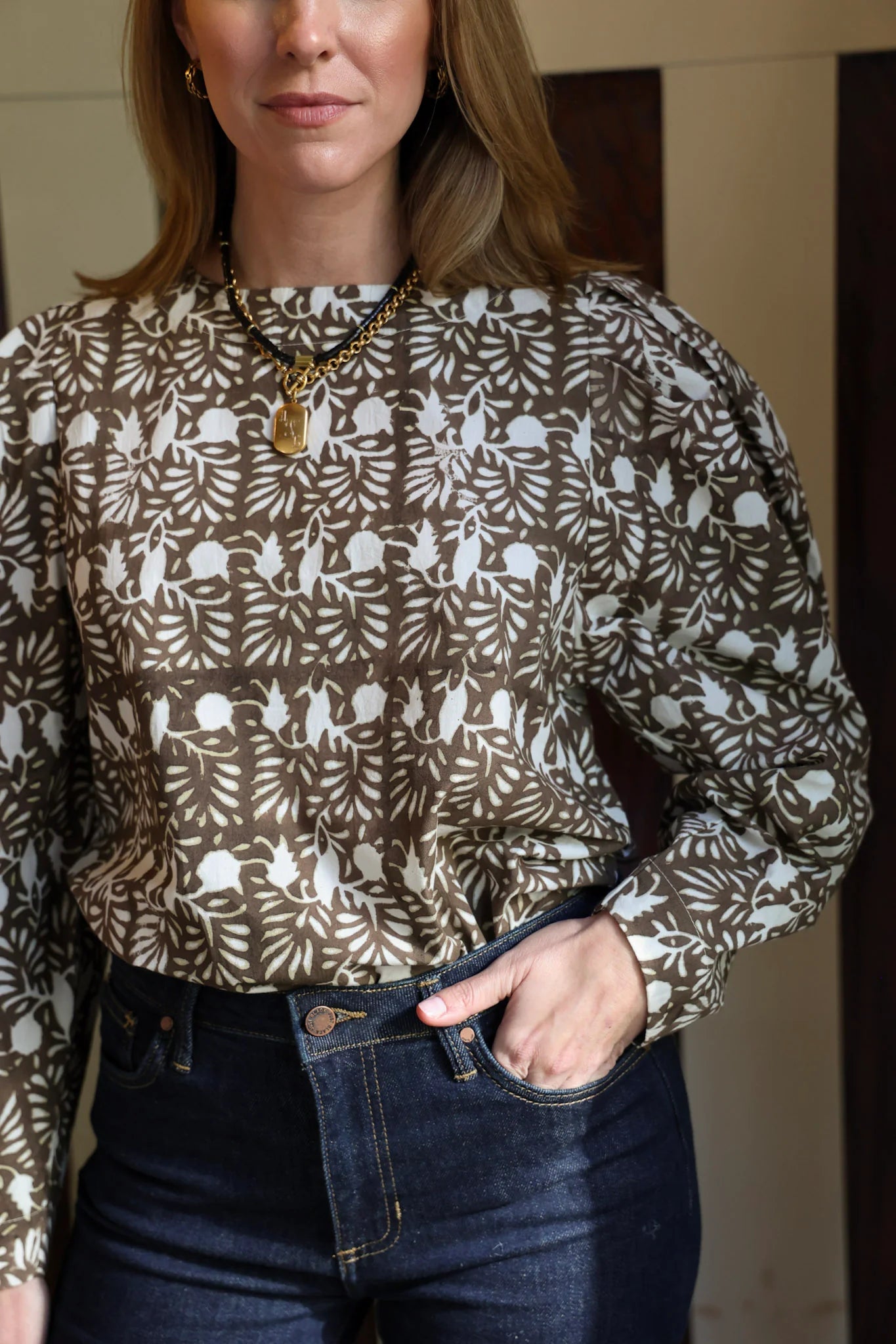 Maggie Blouse by Ex Voto in Chocolate