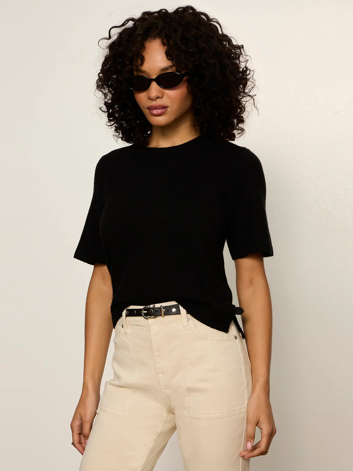 Perfect Sweater Tee by Sanctuary in Black