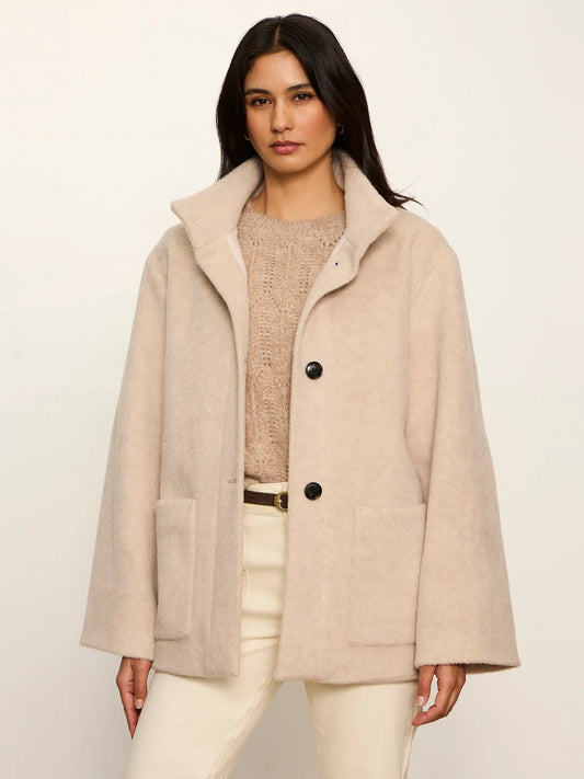 Bundled Wool Coat by Sanctuary in Bone