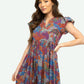 Jenny Maxi Dress by Briton Court in Burgundy Rose