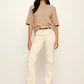 Pointelle Sweater Tee by Sanctuary in Heather Hazelnut