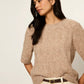 Pointelle Sweater Tee by Sanctuary in Heather Hazelnut