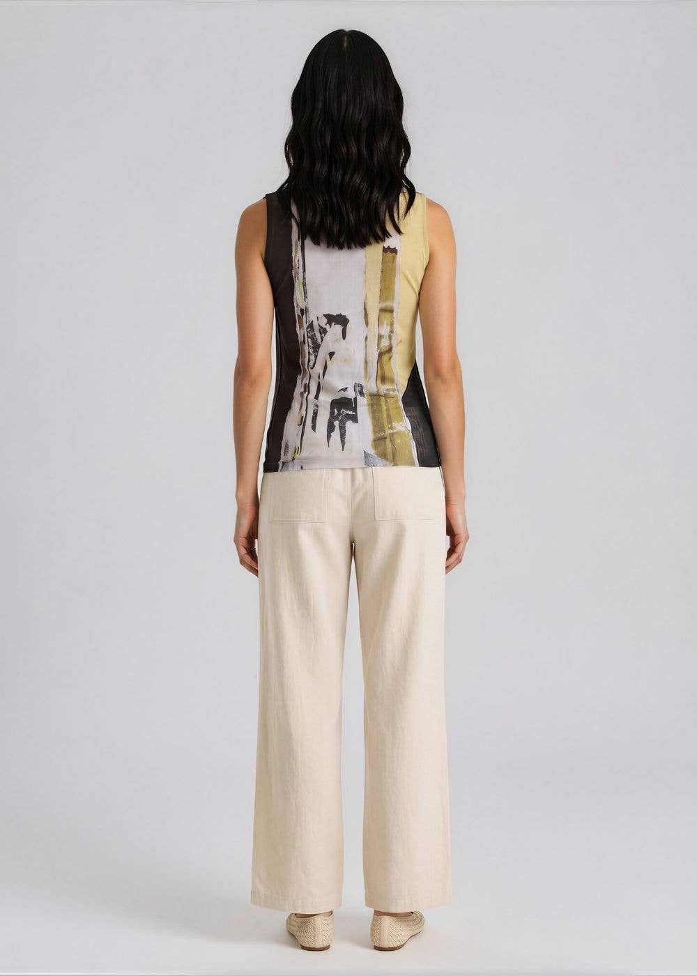 Florence Mesh Tank Top by AMB Designs in Off the Record
