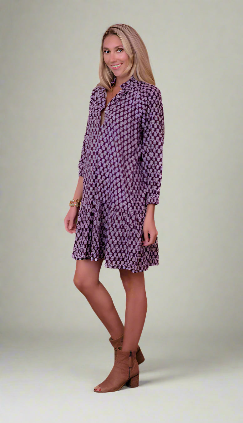 Megan Dress by Just Darviny in Deep Plum