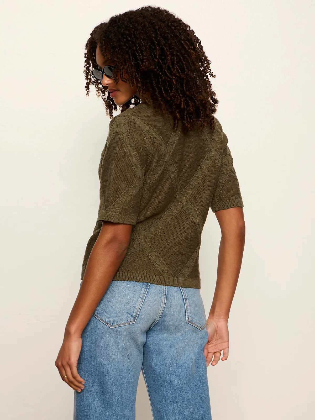 Diamond Stitch Sweater Tee by Sanctuary in Kalamata