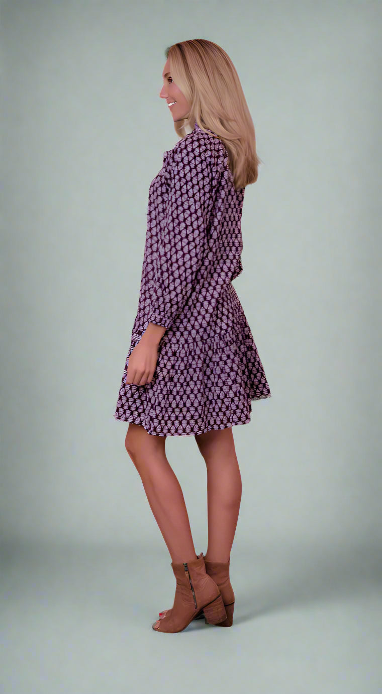 Megan Dress by Just Darviny in Deep Plum