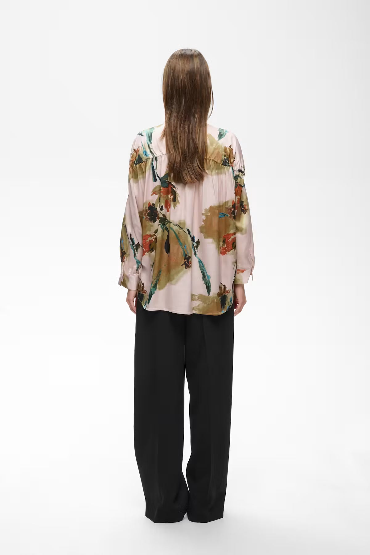 Meadow Blouse by InWear in Multi Painted Flower White