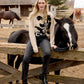 Floral Jacquard Crew Neck Sweater by Charlie B