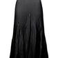 Miuna Wave Plisse Skirt by Wild Cosmos in Black