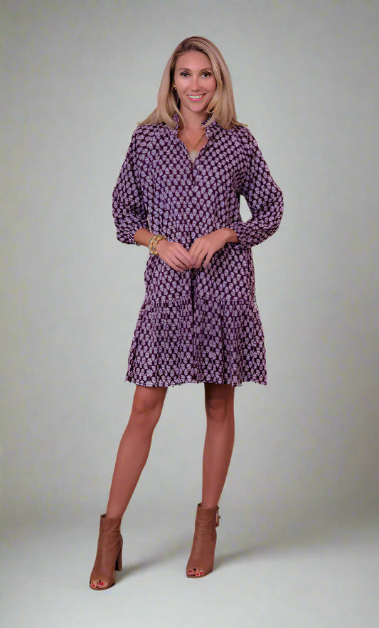 Megan Dress by Just Darviny in Deep Plum