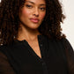 Mesh Long Sleeve Cardi by Sanctuary in Black