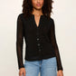 Mesh Long Sleeve Cardi by Sanctuary in Black