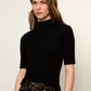 High Neck Ribbed Top by Sanctuary in Black