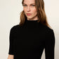 High Neck Ribbed Top by Sanctuary in Black