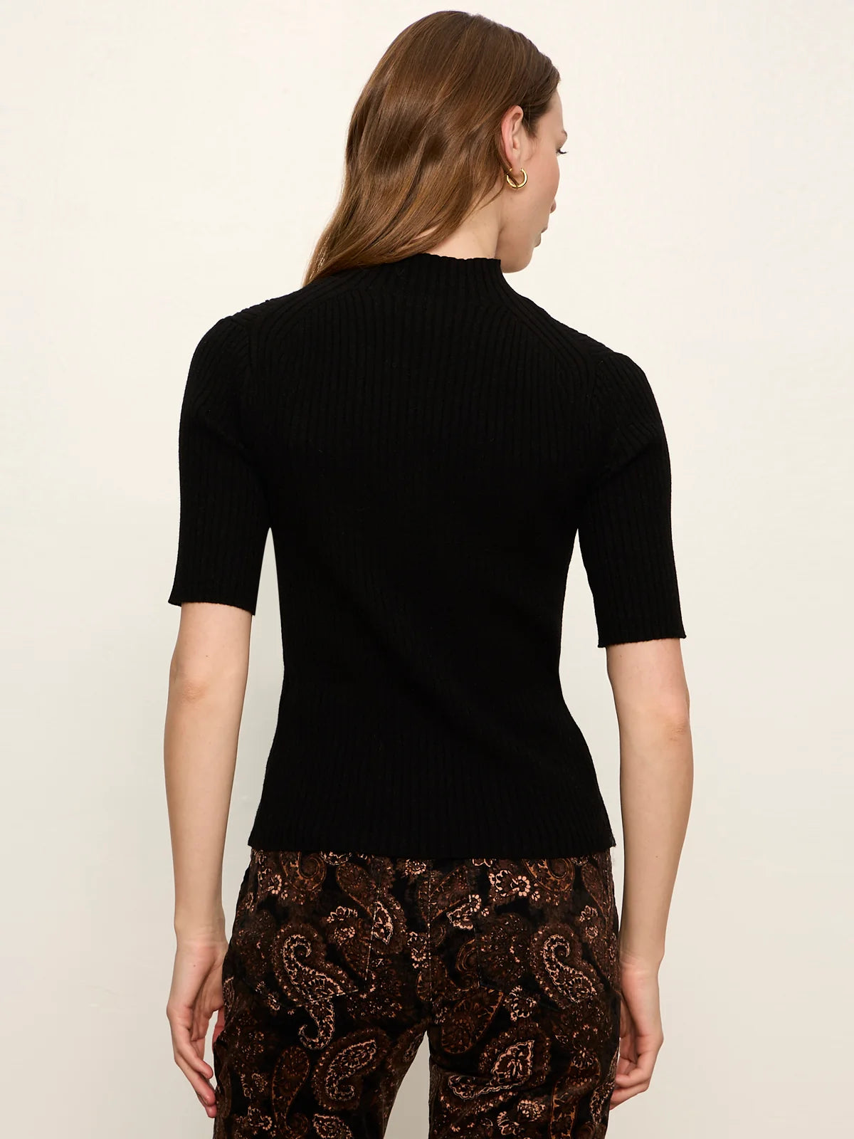 High Neck Ribbed Top by Sanctuary in Black