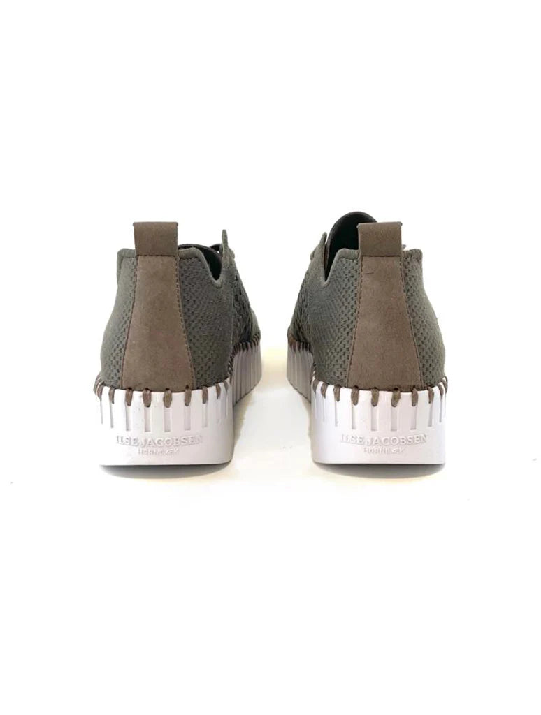 Tulip Electric Embroidery Wedge Shoe by Ilse Jacobsen in Falcon