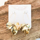 Hyacinth Tiered Earring on Marquis Hook by Virtue Jewelry in Metallic Gold