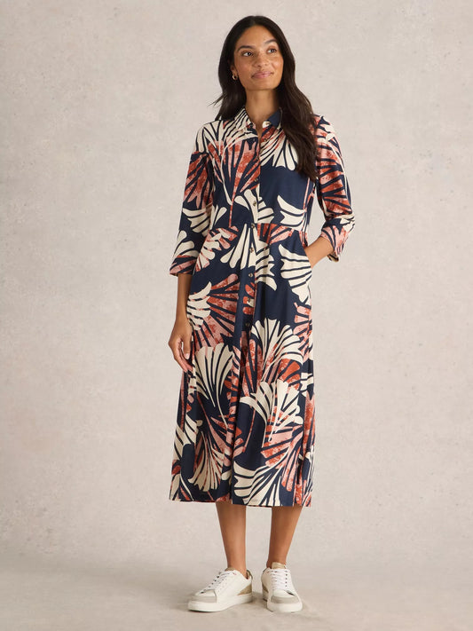 Rua Jersey Shirt Dress by White Stuff in Navy