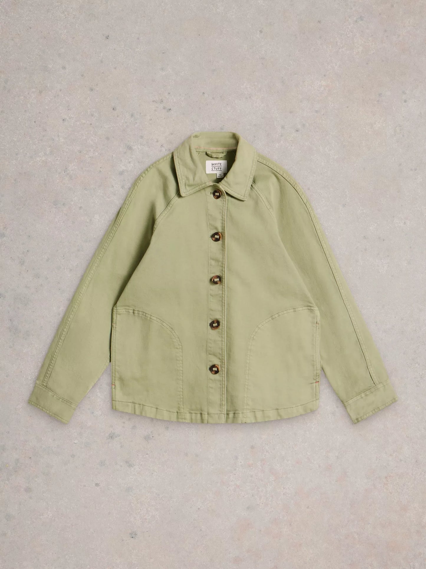 Eden Denim Jacket by White Stuff in Light Green