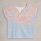 Nelly Notch Neck Tee by White Stuff in Ivory